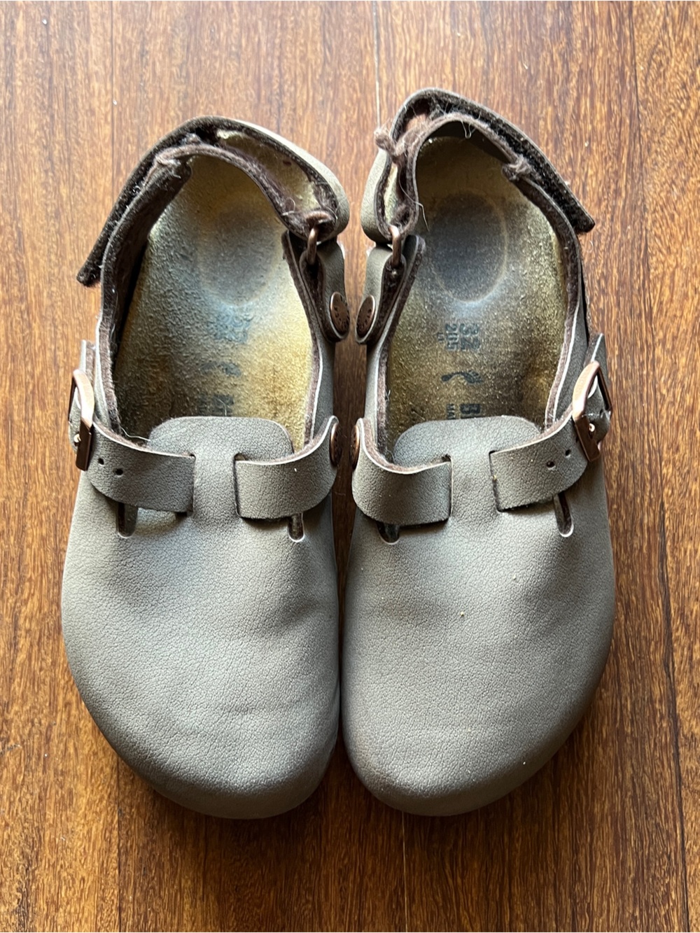 BIRKENSTOCK Sandals Kids Size 32 Brown Mocha Kay Clogs
